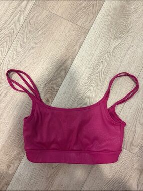 Carbon38 Ribbed Magenta Bralette